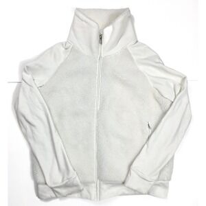 OGIO United Healthcare Ivory Snow Sherpa Full Zip Cowl Neck Jacket Womens Size M